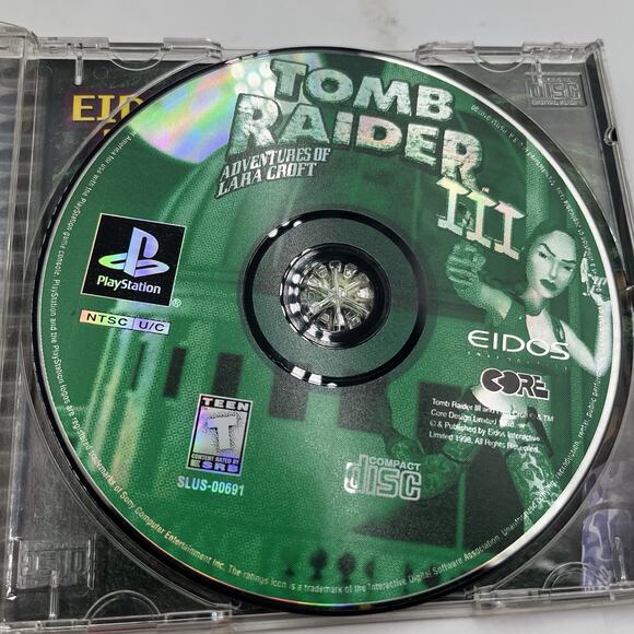 Tomb Raider III: Adventures Of Lara Croft For PlayStation 1 PS1 - Complete - Picture 4 of 6